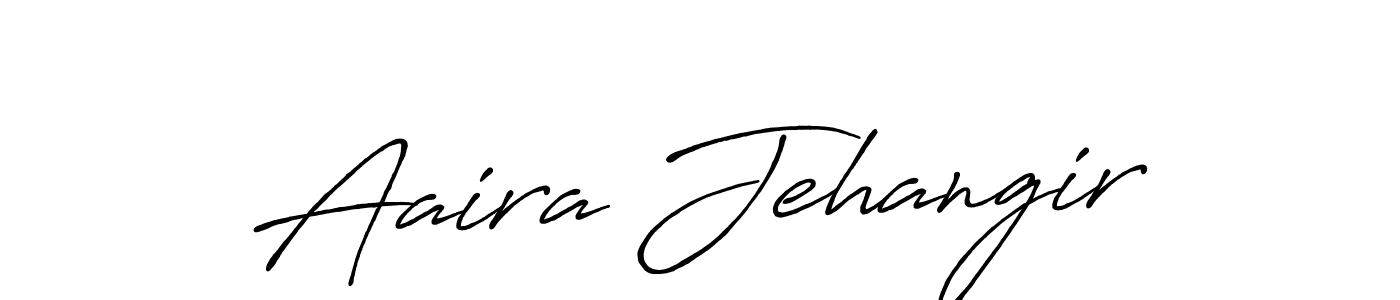 Design your own signature with our free online signature maker. With this signature software, you can create a handwritten (Antro_Vectra_Bolder) signature for name Aaira Jehangir. Aaira Jehangir signature style 7 images and pictures png