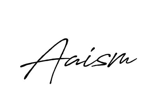 if you are searching for the best signature style for your name Aaism. so please give up your signature search. here we have designed multiple signature styles  using Antro_Vectra_Bolder. Aaism signature style 7 images and pictures png
