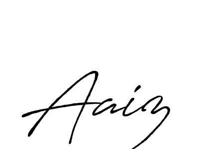 Also You can easily find your signature by using the search form. We will create Aaiz name handwritten signature images for you free of cost using Antro_Vectra_Bolder sign style. Aaiz signature style 7 images and pictures png