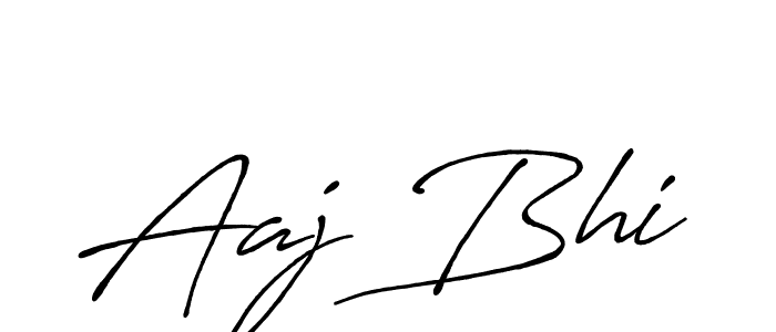 Antro_Vectra_Bolder is a professional signature style that is perfect for those who want to add a touch of class to their signature. It is also a great choice for those who want to make their signature more unique. Get Aaj Bhi name to fancy signature for free. Aaj Bhi signature style 7 images and pictures png