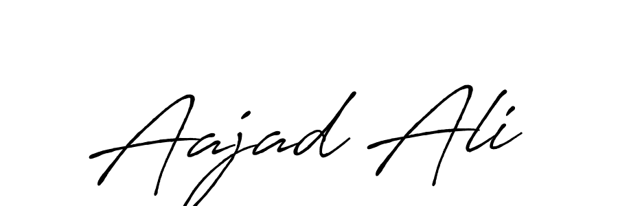 Create a beautiful signature design for name Aajad Ali. With this signature (Antro_Vectra_Bolder) fonts, you can make a handwritten signature for free. Aajad Ali signature style 7 images and pictures png