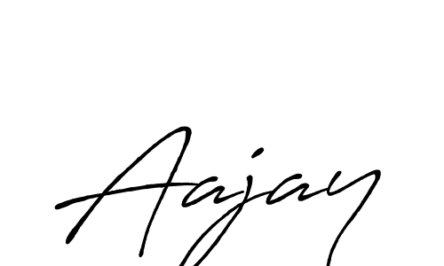 Aajay stylish signature style. Best Handwritten Sign (Antro_Vectra_Bolder) for my name. Handwritten Signature Collection Ideas for my name Aajay. Aajay signature style 7 images and pictures png