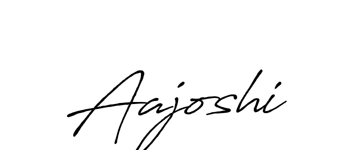 Make a beautiful signature design for name Aajoshi. With this signature (Antro_Vectra_Bolder) style, you can create a handwritten signature for free. Aajoshi signature style 7 images and pictures png