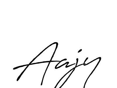 How to make Aajy signature? Antro_Vectra_Bolder is a professional autograph style. Create handwritten signature for Aajy name. Aajy signature style 7 images and pictures png