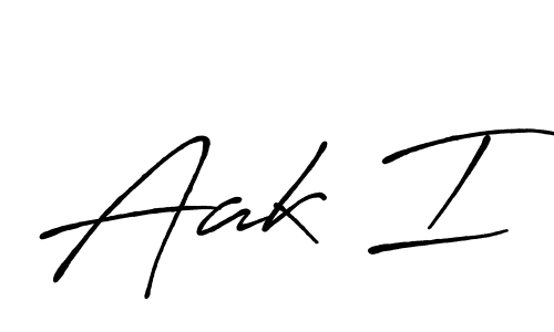 Make a beautiful signature design for name Aak I. Use this online signature maker to create a handwritten signature for free. Aak I signature style 7 images and pictures png