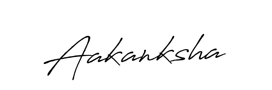 Make a beautiful signature design for name Aakanksha. With this signature (Antro_Vectra_Bolder) style, you can create a handwritten signature for free. Aakanksha signature style 7 images and pictures png