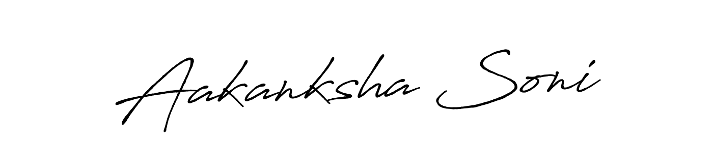 Make a short Aakanksha Soni signature style. Manage your documents anywhere anytime using Antro_Vectra_Bolder. Create and add eSignatures, submit forms, share and send files easily. Aakanksha Soni signature style 7 images and pictures png