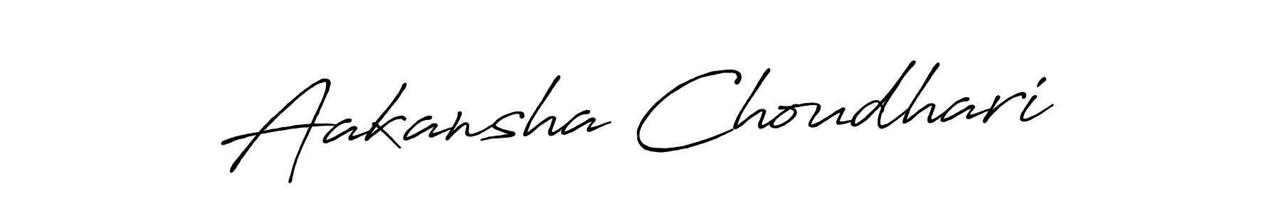 Also we have Aakansha Choudhari name is the best signature style. Create professional handwritten signature collection using Antro_Vectra_Bolder autograph style. Aakansha Choudhari signature style 7 images and pictures png