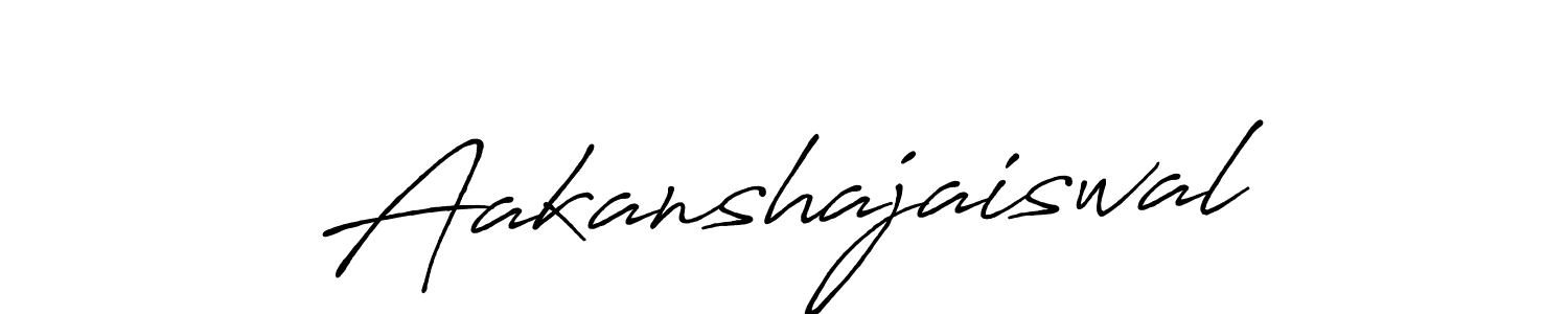 Also You can easily find your signature by using the search form. We will create Aakanshajaiswal name handwritten signature images for you free of cost using Antro_Vectra_Bolder sign style. Aakanshajaiswal signature style 7 images and pictures png