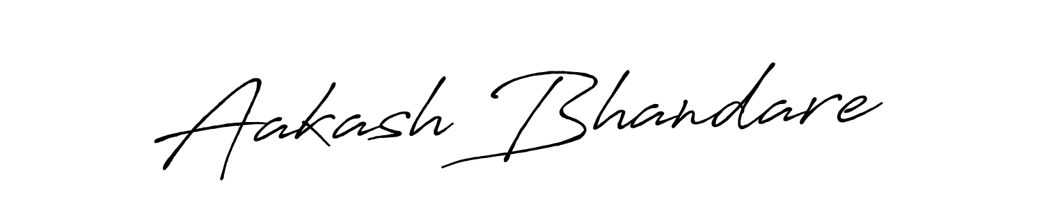Antro_Vectra_Bolder is a professional signature style that is perfect for those who want to add a touch of class to their signature. It is also a great choice for those who want to make their signature more unique. Get Aakash Bhandare name to fancy signature for free. Aakash Bhandare signature style 7 images and pictures png