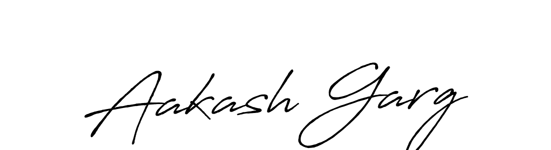 How to make Aakash Garg name signature. Use Antro_Vectra_Bolder style for creating short signs online. This is the latest handwritten sign. Aakash Garg signature style 7 images and pictures png