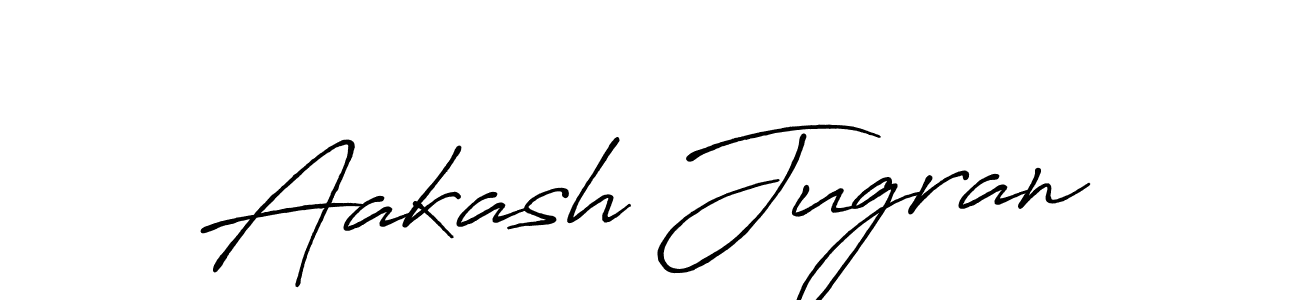 Create a beautiful signature design for name Aakash Jugran. With this signature (Antro_Vectra_Bolder) fonts, you can make a handwritten signature for free. Aakash Jugran signature style 7 images and pictures png