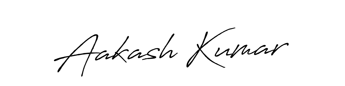 Create a beautiful signature design for name Aakash Kumar. With this signature (Antro_Vectra_Bolder) fonts, you can make a handwritten signature for free. Aakash Kumar signature style 7 images and pictures png