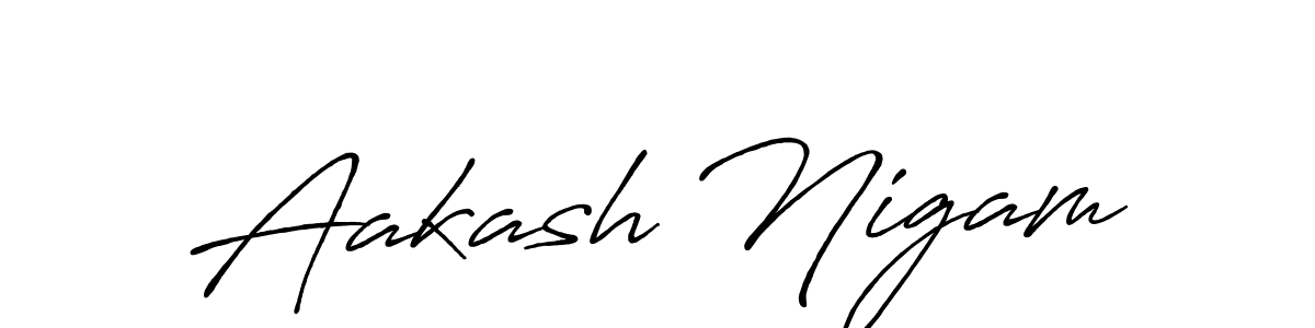 Here are the top 10 professional signature styles for the name Aakash Nigam. These are the best autograph styles you can use for your name. Aakash Nigam signature style 7 images and pictures png