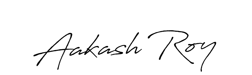 Design your own signature with our free online signature maker. With this signature software, you can create a handwritten (Antro_Vectra_Bolder) signature for name Aakash Roy. Aakash Roy signature style 7 images and pictures png