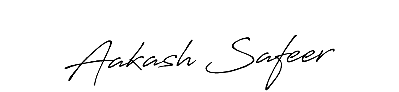 Design your own signature with our free online signature maker. With this signature software, you can create a handwritten (Antro_Vectra_Bolder) signature for name Aakash Safeer. Aakash Safeer signature style 7 images and pictures png