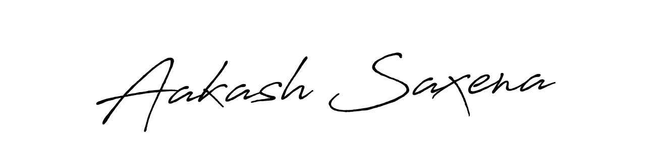 How to make Aakash Saxena signature? Antro_Vectra_Bolder is a professional autograph style. Create handwritten signature for Aakash Saxena name. Aakash Saxena signature style 7 images and pictures png