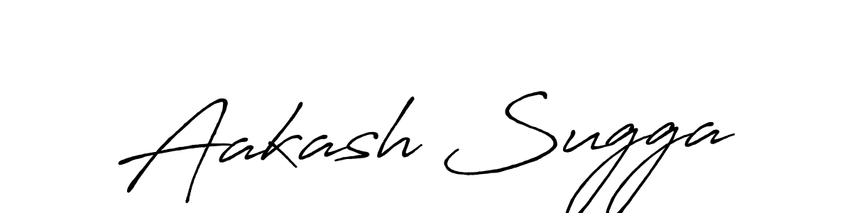 It looks lik you need a new signature style for name Aakash Sugga. Design unique handwritten (Antro_Vectra_Bolder) signature with our free signature maker in just a few clicks. Aakash Sugga signature style 7 images and pictures png