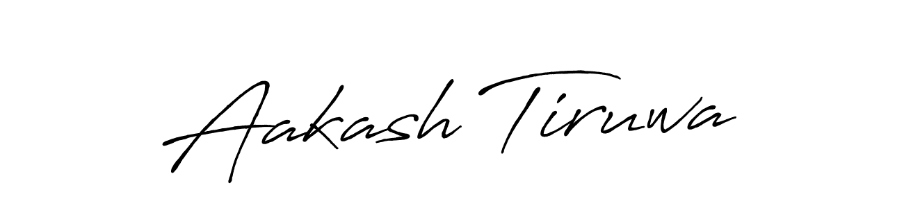 Design your own signature with our free online signature maker. With this signature software, you can create a handwritten (Antro_Vectra_Bolder) signature for name Aakash Tiruwa. Aakash Tiruwa signature style 7 images and pictures png