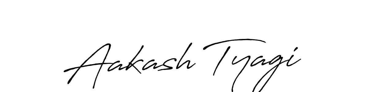 Make a beautiful signature design for name Aakash Tyagi. Use this online signature maker to create a handwritten signature for free. Aakash Tyagi signature style 7 images and pictures png