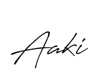 How to make Aaki signature? Antro_Vectra_Bolder is a professional autograph style. Create handwritten signature for Aaki name. Aaki signature style 7 images and pictures png