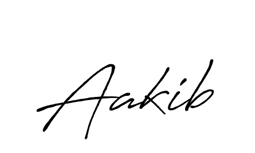 Use a signature maker to create a handwritten signature online. With this signature software, you can design (Antro_Vectra_Bolder) your own signature for name Aakib. Aakib signature style 7 images and pictures png