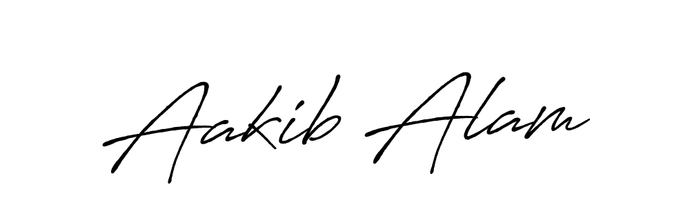 Create a beautiful signature design for name Aakib Alam. With this signature (Antro_Vectra_Bolder) fonts, you can make a handwritten signature for free. Aakib Alam signature style 7 images and pictures png