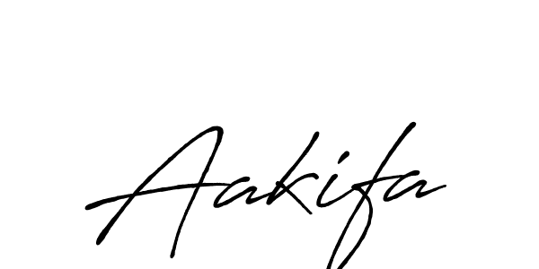 Make a beautiful signature design for name Aakifa. With this signature (Antro_Vectra_Bolder) style, you can create a handwritten signature for free. Aakifa signature style 7 images and pictures png