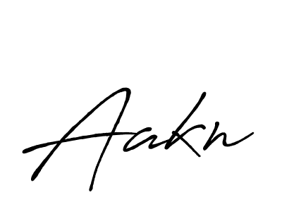 The best way (Antro_Vectra_Bolder) to make a short signature is to pick only two or three words in your name. The name Aakn include a total of six letters. For converting this name. Aakn signature style 7 images and pictures png