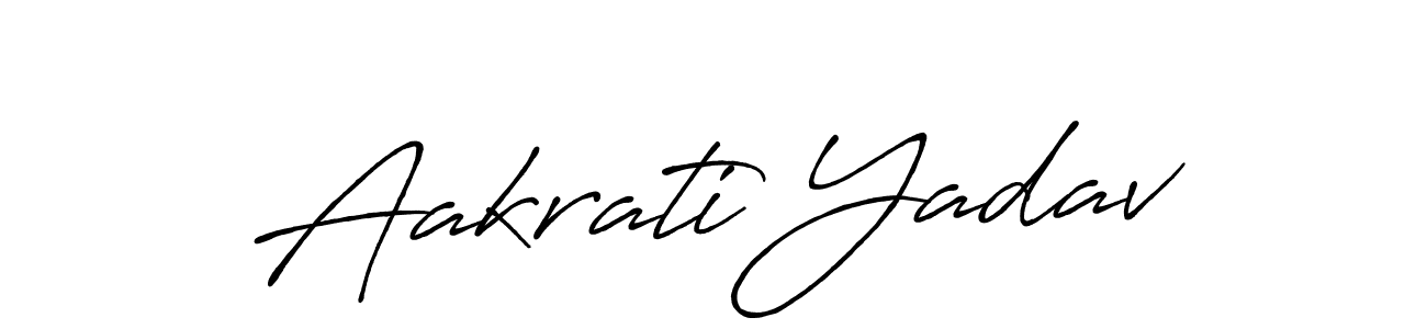 Aakrati Yadav stylish signature style. Best Handwritten Sign (Antro_Vectra_Bolder) for my name. Handwritten Signature Collection Ideas for my name Aakrati Yadav. Aakrati Yadav signature style 7 images and pictures png