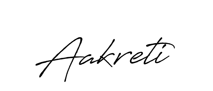 Aakreti stylish signature style. Best Handwritten Sign (Antro_Vectra_Bolder) for my name. Handwritten Signature Collection Ideas for my name Aakreti. Aakreti signature style 7 images and pictures png