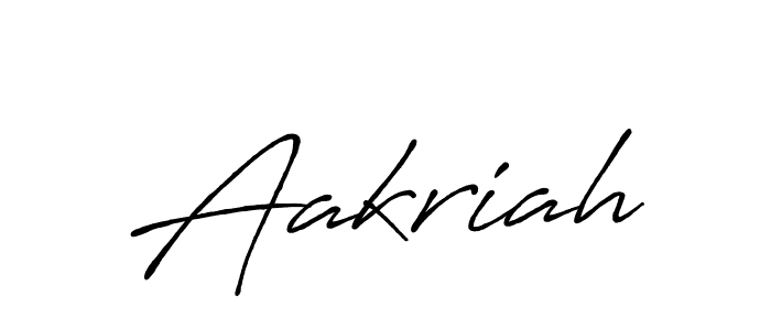 Aakriah stylish signature style. Best Handwritten Sign (Antro_Vectra_Bolder) for my name. Handwritten Signature Collection Ideas for my name Aakriah. Aakriah signature style 7 images and pictures png