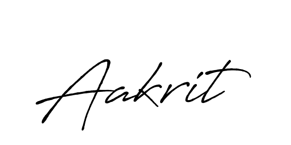 Aakrit stylish signature style. Best Handwritten Sign (Antro_Vectra_Bolder) for my name. Handwritten Signature Collection Ideas for my name Aakrit. Aakrit signature style 7 images and pictures png