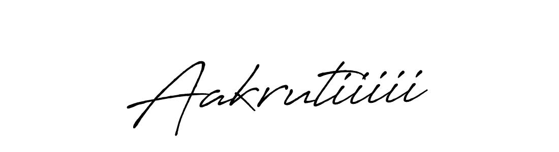 Aakrutiiiii stylish signature style. Best Handwritten Sign (Antro_Vectra_Bolder) for my name. Handwritten Signature Collection Ideas for my name Aakrutiiiii. Aakrutiiiii signature style 7 images and pictures png