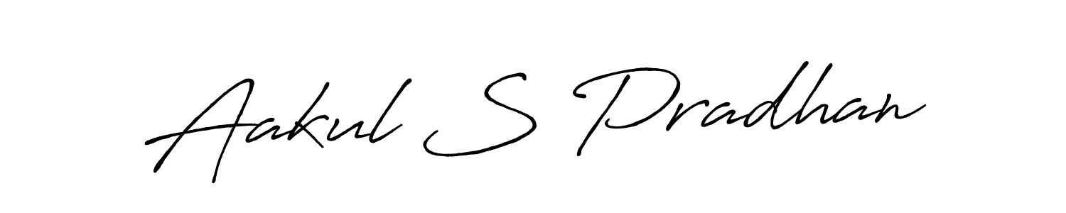 Make a beautiful signature design for name Aakul S Pradhan. Use this online signature maker to create a handwritten signature for free. Aakul S Pradhan signature style 7 images and pictures png