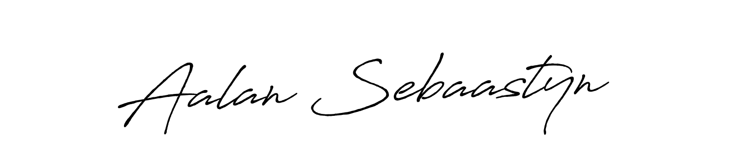 Make a beautiful signature design for name Aalan Sebaastyn. With this signature (Antro_Vectra_Bolder) style, you can create a handwritten signature for free. Aalan Sebaastyn signature style 7 images and pictures png