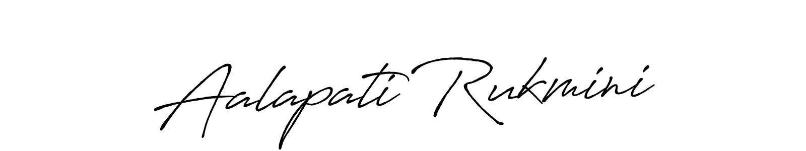 Use a signature maker to create a handwritten signature online. With this signature software, you can design (Antro_Vectra_Bolder) your own signature for name Aalapati Rukmini. Aalapati Rukmini signature style 7 images and pictures png