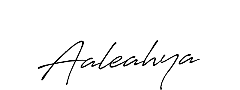 Design your own signature with our free online signature maker. With this signature software, you can create a handwritten (Antro_Vectra_Bolder) signature for name Aaleahya. Aaleahya signature style 7 images and pictures png