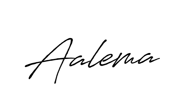 Design your own signature with our free online signature maker. With this signature software, you can create a handwritten (Antro_Vectra_Bolder) signature for name Aalema. Aalema signature style 7 images and pictures png