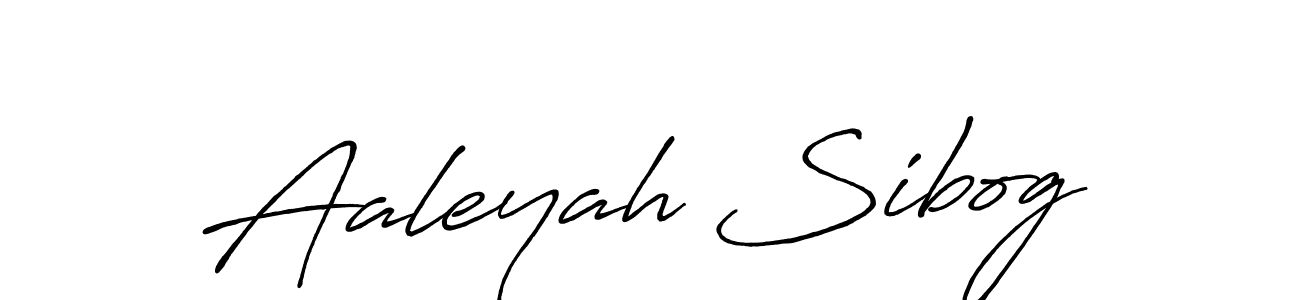The best way (Antro_Vectra_Bolder) to make a short signature is to pick only two or three words in your name. The name Aaleyah Sibog include a total of six letters. For converting this name. Aaleyah Sibog signature style 7 images and pictures png