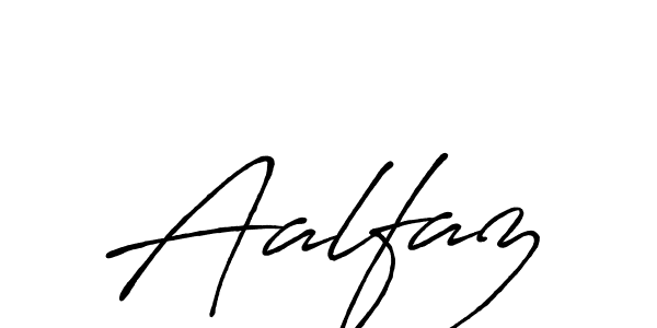 Use a signature maker to create a handwritten signature online. With this signature software, you can design (Antro_Vectra_Bolder) your own signature for name Aalfaz. Aalfaz signature style 7 images and pictures png