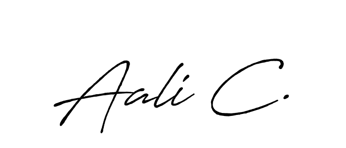 You should practise on your own different ways (Antro_Vectra_Bolder) to write your name (Aali C.) in signature. don't let someone else do it for you. Aali C. signature style 7 images and pictures png