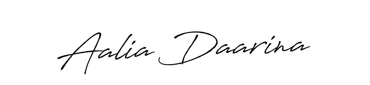 Also You can easily find your signature by using the search form. We will create Aalia Daarina name handwritten signature images for you free of cost using Antro_Vectra_Bolder sign style. Aalia Daarina signature style 7 images and pictures png