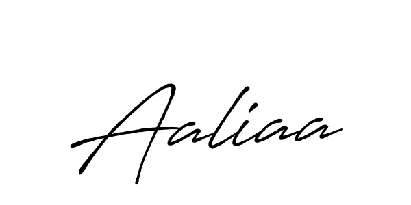Create a beautiful signature design for name Aaliaa. With this signature (Antro_Vectra_Bolder) fonts, you can make a handwritten signature for free. Aaliaa signature style 7 images and pictures png