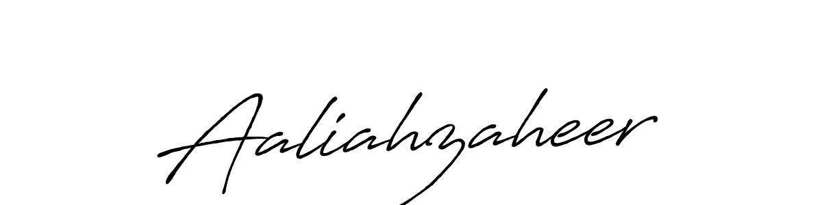 Design your own signature with our free online signature maker. With this signature software, you can create a handwritten (Antro_Vectra_Bolder) signature for name Aaliahzaheer. Aaliahzaheer signature style 7 images and pictures png