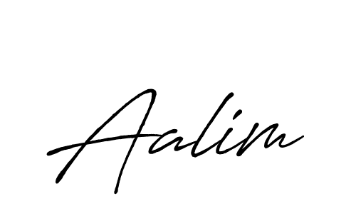 Aalim stylish signature style. Best Handwritten Sign (Antro_Vectra_Bolder) for my name. Handwritten Signature Collection Ideas for my name Aalim. Aalim signature style 7 images and pictures png
