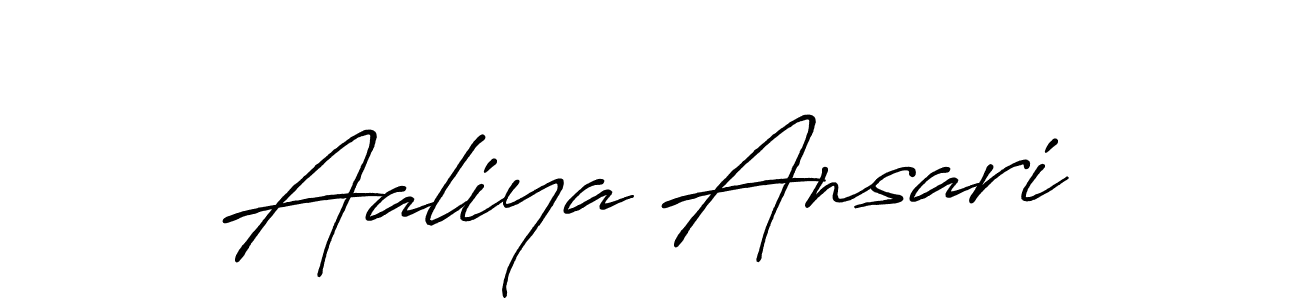 Use a signature maker to create a handwritten signature online. With this signature software, you can design (Antro_Vectra_Bolder) your own signature for name Aaliya Ansari. Aaliya Ansari signature style 7 images and pictures png