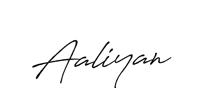 Make a beautiful signature design for name Aaliyan. With this signature (Antro_Vectra_Bolder) style, you can create a handwritten signature for free. Aaliyan signature style 7 images and pictures png