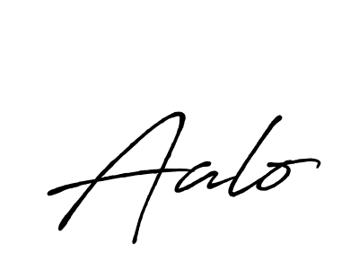 Make a beautiful signature design for name Aalo. With this signature (Antro_Vectra_Bolder) style, you can create a handwritten signature for free. Aalo signature style 7 images and pictures png