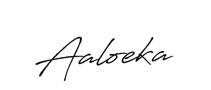 Design your own signature with our free online signature maker. With this signature software, you can create a handwritten (Antro_Vectra_Bolder) signature for name Aaloeka. Aaloeka signature style 7 images and pictures png